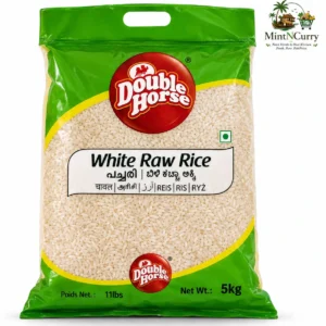 Double Horse White Raw Rice / Pachari 5 Kg
